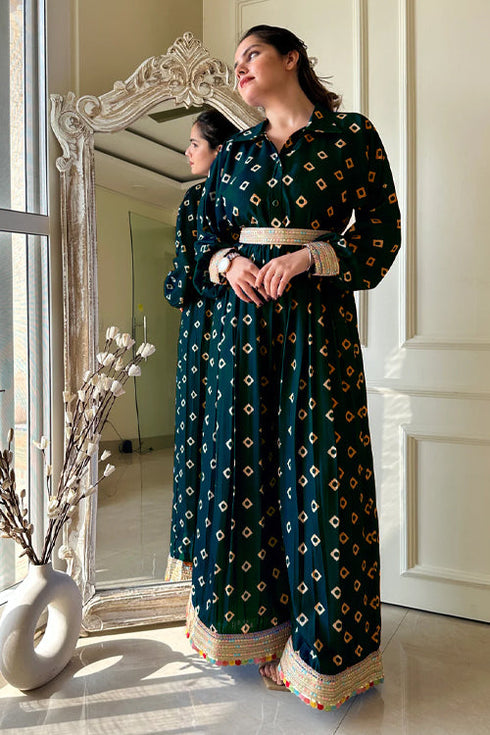Tahira Bandhni Fusion Jumpsuit